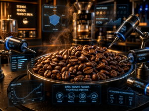 ระบบ IoT สำหรับเมล็ดกาแฟคั่ว